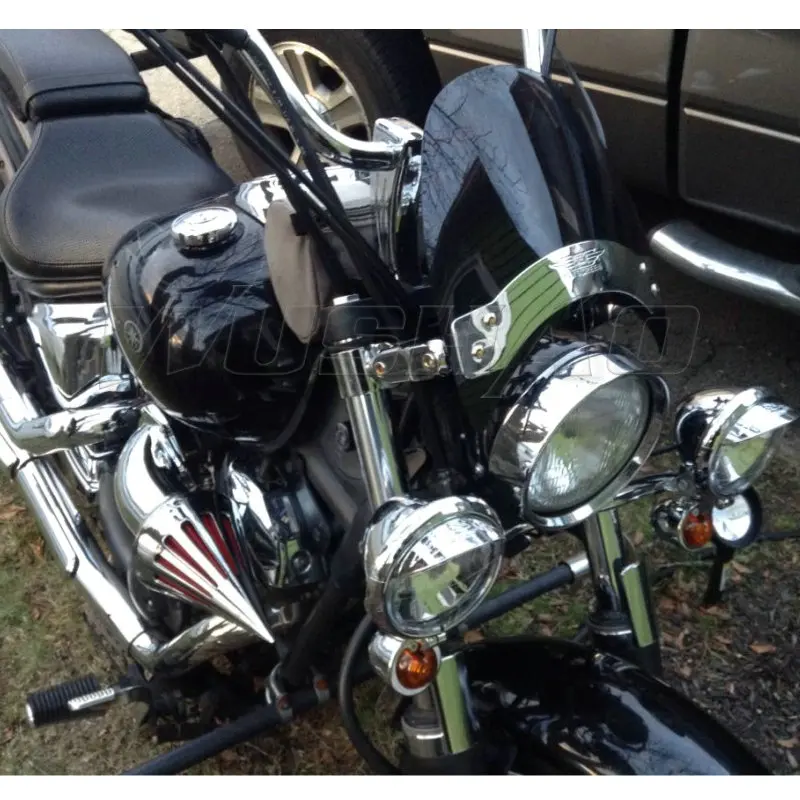 Лобовое стекло для Yamaha Drag Star XVS 1996 2007 125 250 400 650 1100 1300 XVS125 XVS250 XVS400 XVS650 | Автомобили и