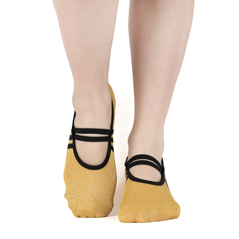 Женские лучшие носки для йоги, нескользящие носки для пилатеса, для фитнеса, хлопковый спортивный носок, нескользящие носки для женщин, танцевальная обувь для спортзала