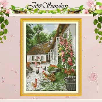

Farmyard (2) Patterns Counted Cross Stitch 11CT 14CT Cross Stitch Sets Wholesale Chinese Cross-stitch Kits Embroidery Needlework