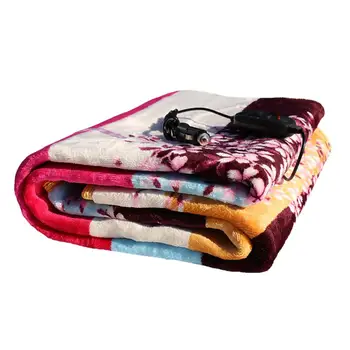 

24V Car Electric Heating Blanket With Cigarette Lighter Electric Heating Quilt Large Truck Electric Heating Cushion(Color Random