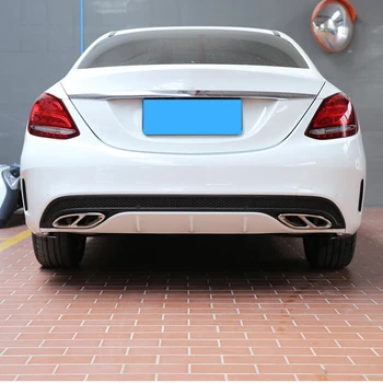 

For Mercedes Benz GLC A B C E Class X253 W205 Coupe W213 W176 W177 W246 W247 2016-2019 Top QualityExhaust Pipe Cover Trim Steel