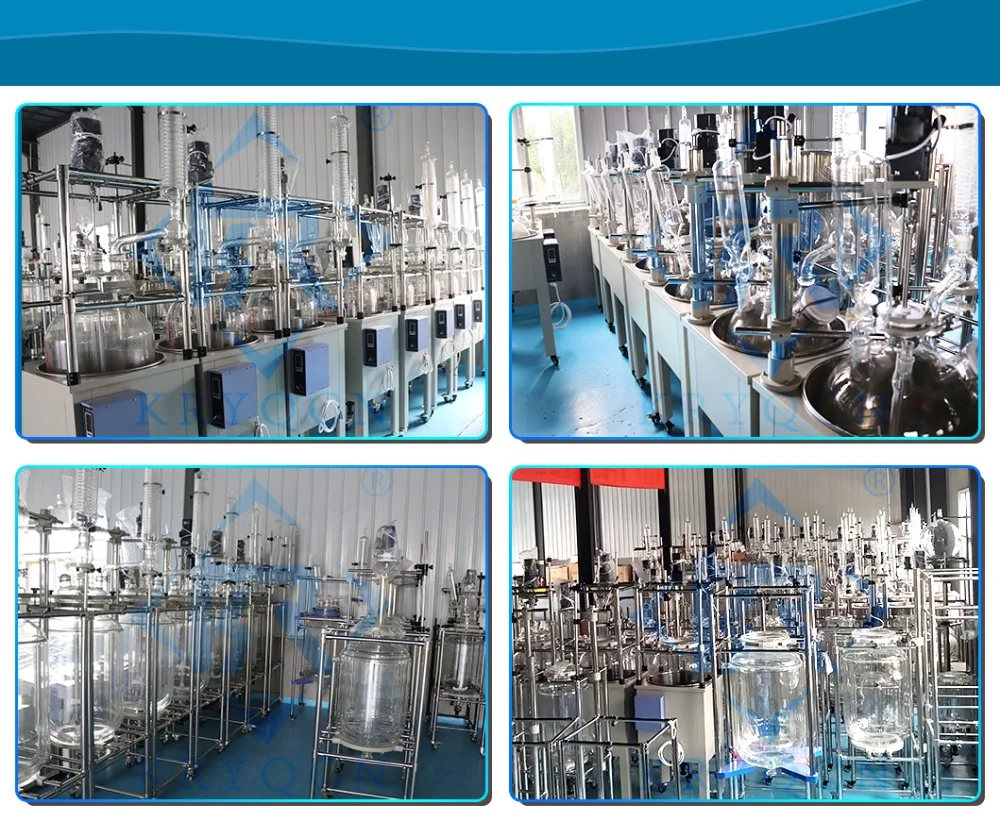 Glass reactor plant