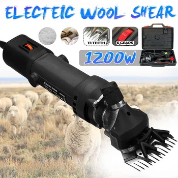 

1200W 6 gears Electric Sheep Shearing Cutter Goat Wool Shaving Adjustment Push Trimmer Tool Powerful Scissor Machine 110V220V