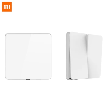 

Xiaomi Mijia Smart Wall Switch Safe Durable Modes Control Switching Intelligent Lamp Light Switches Work With Mijia App Smart