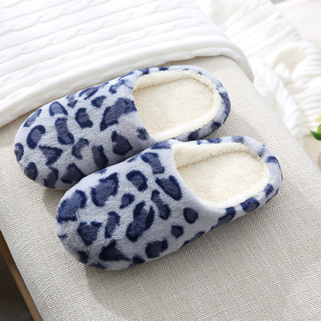 Winter Home Slippers Women Cotton Floor Shoes Plush Indoor Slippers Shoes Women Men Couple Warm House Slippers Bedroom