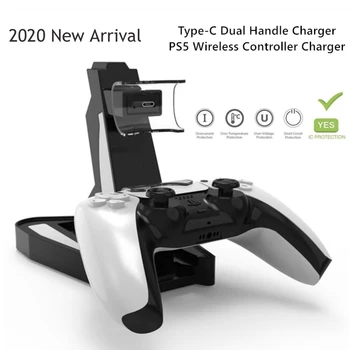 

PS5 Controller Charger Dock LED Dual USB Charging Stand Station Cradle For Sony Playstation 5 Gamepad Power Supply Accessories