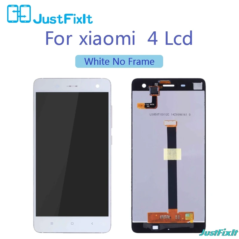 Для Xiaomi Mi 4 ЖК сенсорный экран дигитайзер с рамкой оригинальная замена черный белый 5,0 дюймов для Xiaomi Mi 4 дисплей