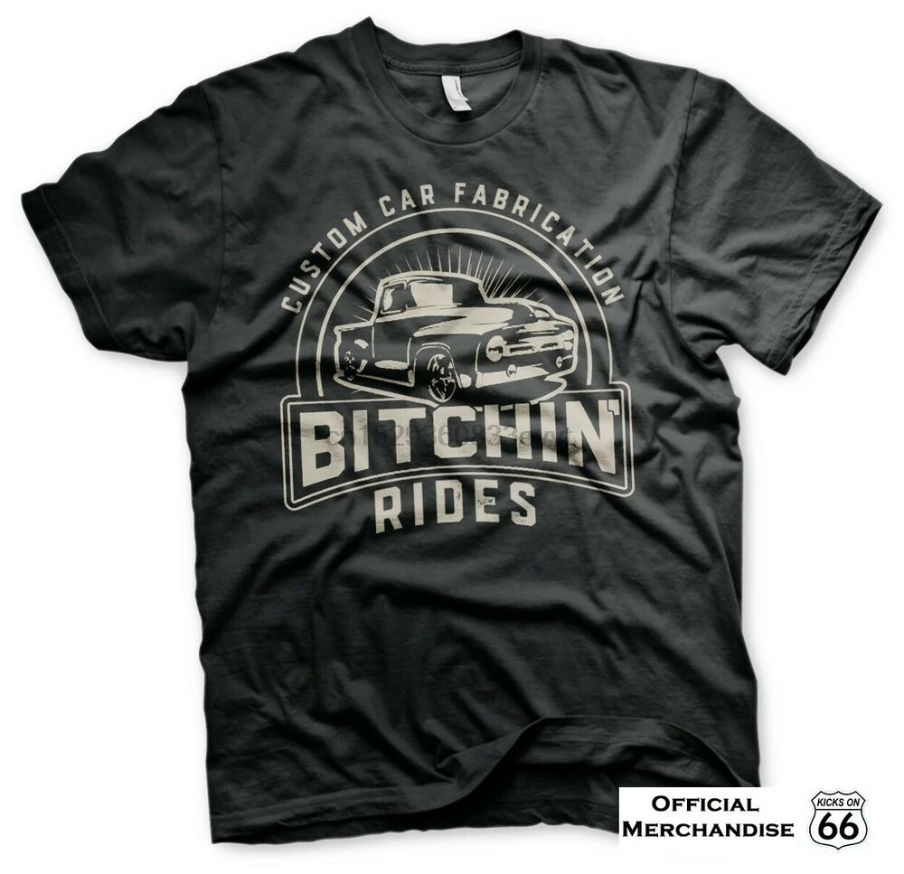 diseño de TI kindig Oficial Bitchin 'paseos' Sunset recoger 'T-Shirt-Hot Rod