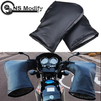

NS Modify Motorcycle Handlebar Gloves Winter Thicken Warmer Motorbike/Scooter Handlebar Cover Muffs Waterproof Windproof Mitts