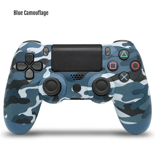 Studyset контроллер/USB проводной Bluetooth 4,0 джойстик dualshock геймпады для playstation 4 для PS4/PS3/PS2/PC - Цвет: Blue camouflage