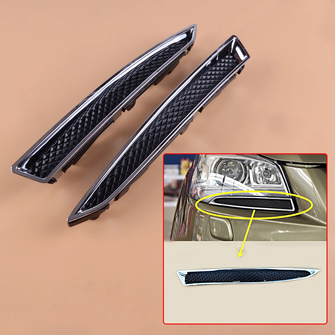 Beler ABS 1 пара фар Нижний Кронштейн отделка Литье подходит для Ford Escape 2013 DV45-8228-AA DV45-8229-AA