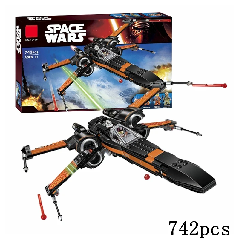 Starwars X Wing Star Starfighter Fighter Building Blocks Toys for Children Compatible Legoingly 75102 Brand Plan Wars |