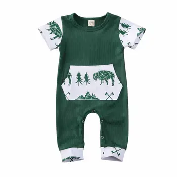 

new born baby clothes Infant Girl Button Letter Romper Short Sleeve Jumpsuit Playsuit ropa bebe reborn baby girl romper