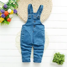 IENENS для маленьких мальчиков и девочек джинсовый брючный комбинезон длинные штаны, детский, для маленьких мальчиков Детский костюм пляжного типа для девочки комбинезоны одежда Костюмы длинные брюки для девочек