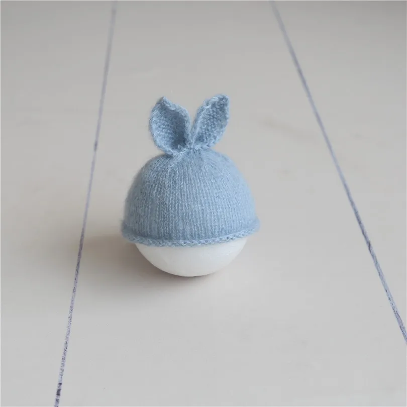 blue crochet hat