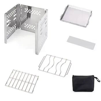 

Super light / stainless steel barbecue stove wood stove charcoal stove folding carbon net heating stove