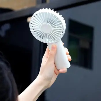 

USB Charging Handheld Summer Mini Round Fan Electric Handheld Fan Nordic Outdoor Portable Cooler Student Fan