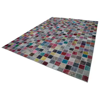 

300x400 Cm Multicolor Handmade Patchwork Rug-10x13 Ft