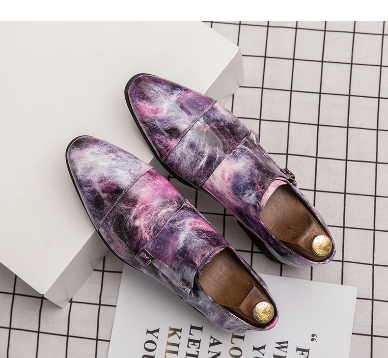 

Men Pu Leather Shoes Slip on Casual Shoes Dress Shoes Brogue Shoes Spring Ankle Boots Vintage Classic Male Casual F335