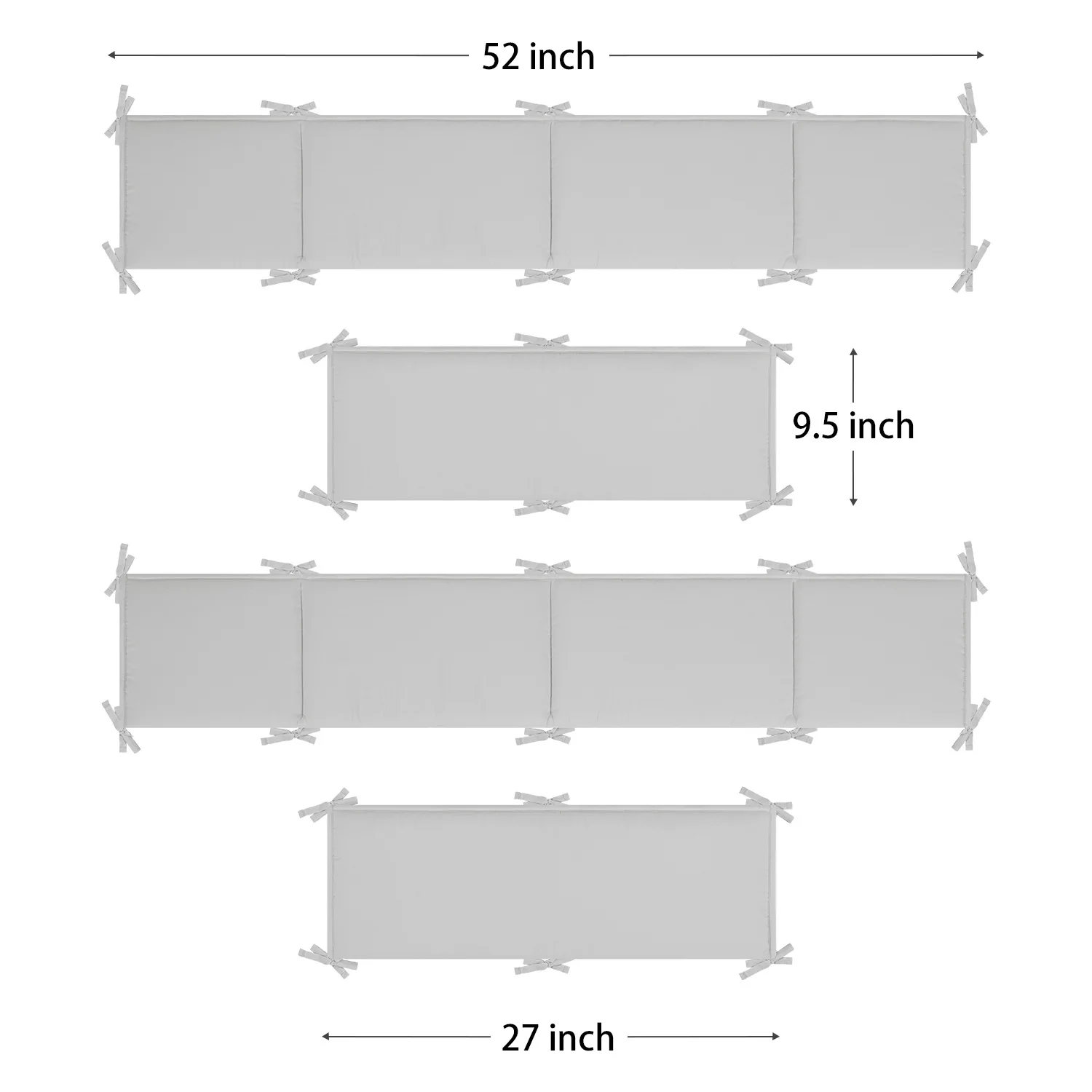 Four-suit Baby playpens Solid Color Soot Sanded Hair boy girl Baby Bumpers activity Anti-collision Bed Surrounding Gears Kit