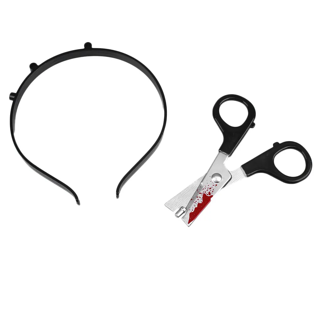 Scissors Axe Saw Needle Headband Halloween Designed Hair Band Party Hair Accessories - Цвет: Scissors