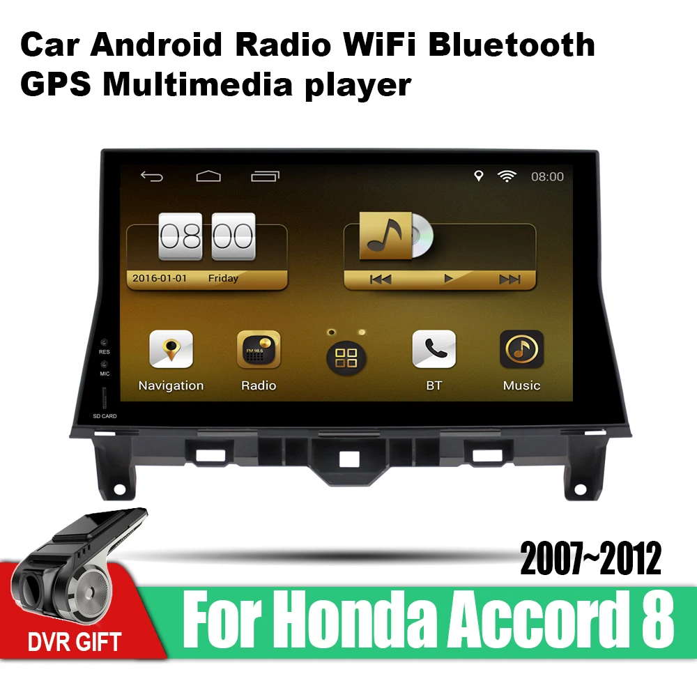 Автомобильный gps мультимедийный плеер ZaiXi для Honda Accord 8 2007 ~ 2012 автомобильный Android