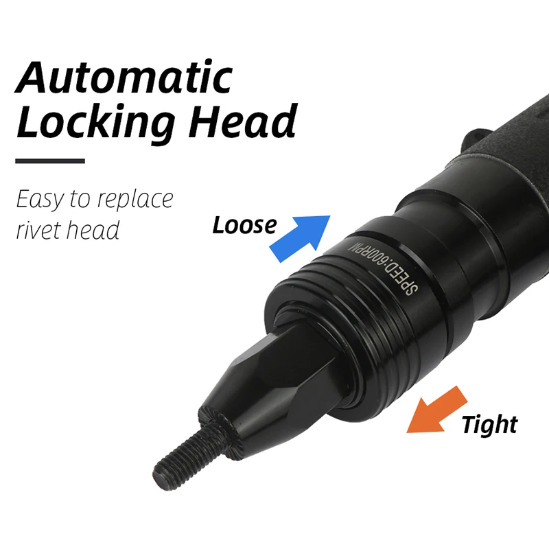 Riveting Tool Pneumatic Riveters Air Rivets Nut Gun Household Repair Tools Pneumatic Pull Setter M3-M12 Electric riveter gun
