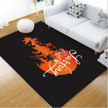 Коврики и ковры для дома, гостиной, гавайский ковер с рисунком листьев, нескользящий и не мнется, коврик для пола, механическая стирка