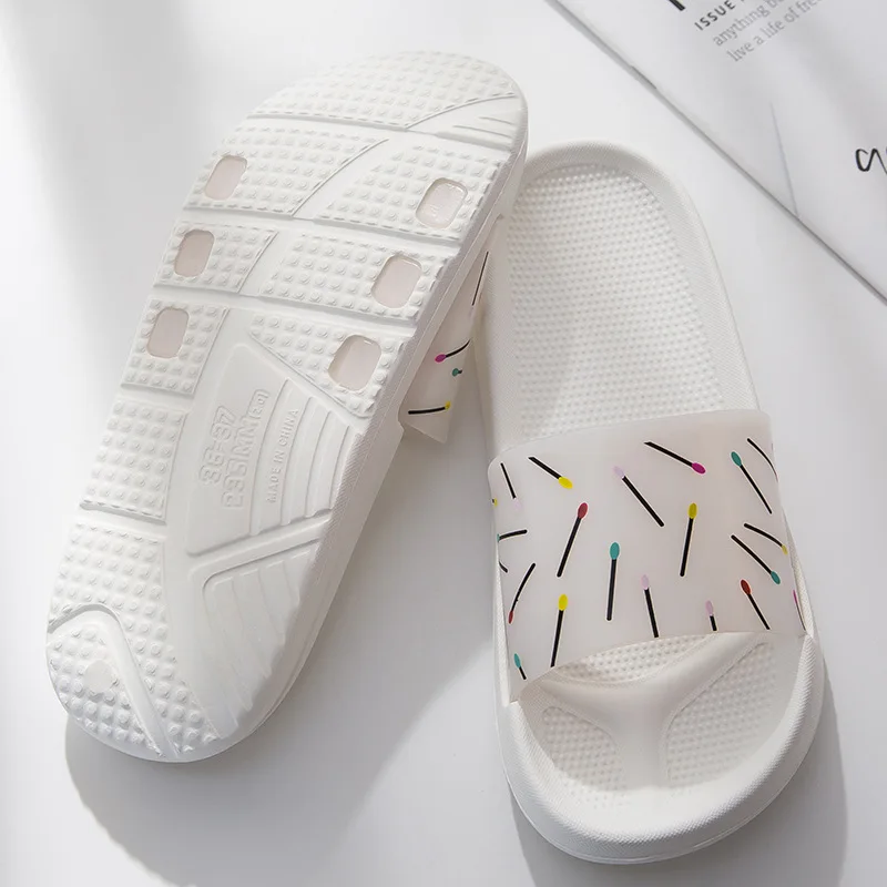 

Light Women Flat Bath Slippers Summer Sandals Indoor & Outdoor Slippers Non-slip bathroom shoes home casual slippers