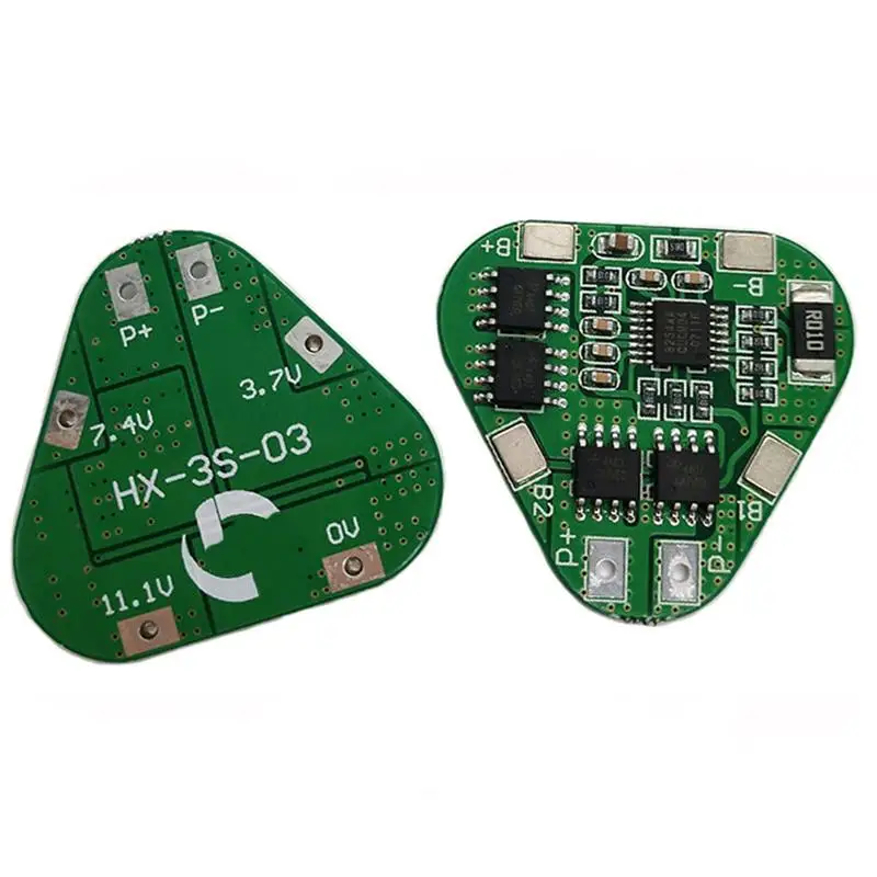 3S 12 В 18650 Защитная плата литиевого аккумулятора 8A 3 ячейки упаковка Li-Ion BMS PCM PCB 11 1 6
