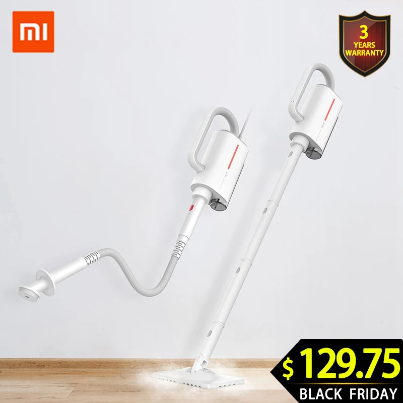 €126.49 20% de DESCUENTO|2019 Xiaomi MIJIA Deerma DEM ZQ600 limpiadores de vapor eléctricos fregando el piso de mano lavadoras de ventanas al vacío multifuncional on AliExpress 