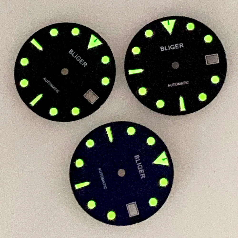 40Mm Steriele Zwart Blauw Groen Dial Saffierglas Lichtgevende Index NH35 Automatische Heren Horloge Stalen Armband Keramische Bezel Insert