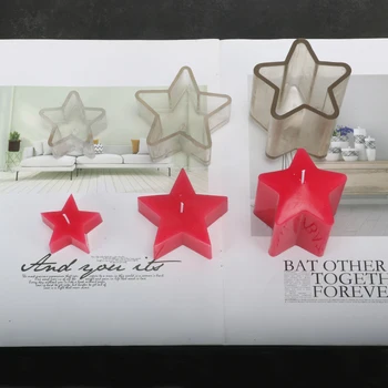 

Pentagram hexagon shape candle molds handmade velas multi size candle moulds manual candle form for home ornament lz46