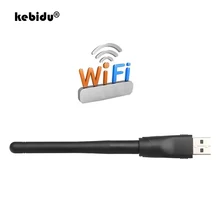 Kebidu MT-7601 150M USB 2,0 WiFi беспроводная сетевая карта 802,11 b/g/n LAN адаптер мини Wi Fi ключ для ноутбука ПК с антенной