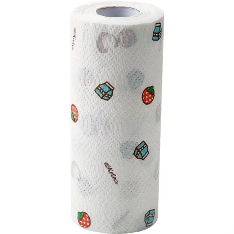 Одноразовое полотенце для очистки тряпичной бумажное кухонное полотенце маслопоглощающая фильтровальная бумага протрите скатерть - Цвет: GCY037-L-White
