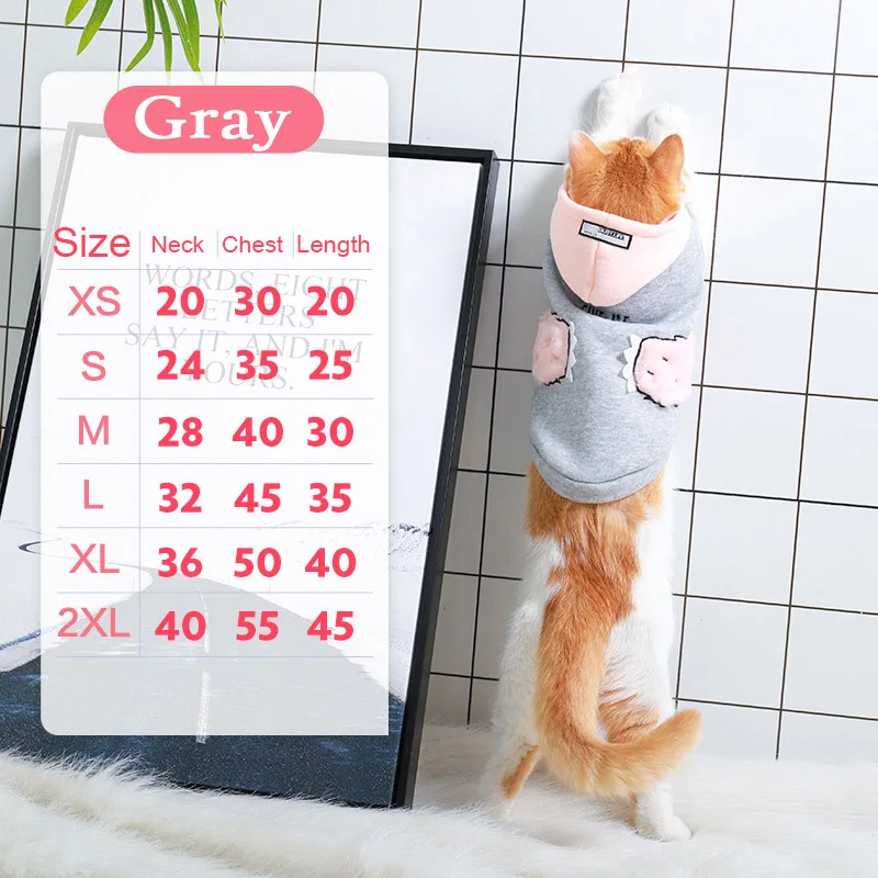 Одежда для кошек, куртки для кошек, куртки, толстовки для кошек, одежда, теплая одежда для домашнего питомца, костюм для собак - Цвет: Розовый