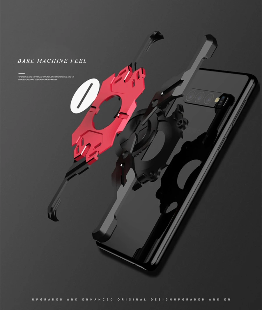 Для samsung Galaxy S10 Plus S10e чехол с тяжелой пылью Алюминиевый металлический чехол для samsung Note 8 9 10 S9 Plus A9 Hero защитный чехол