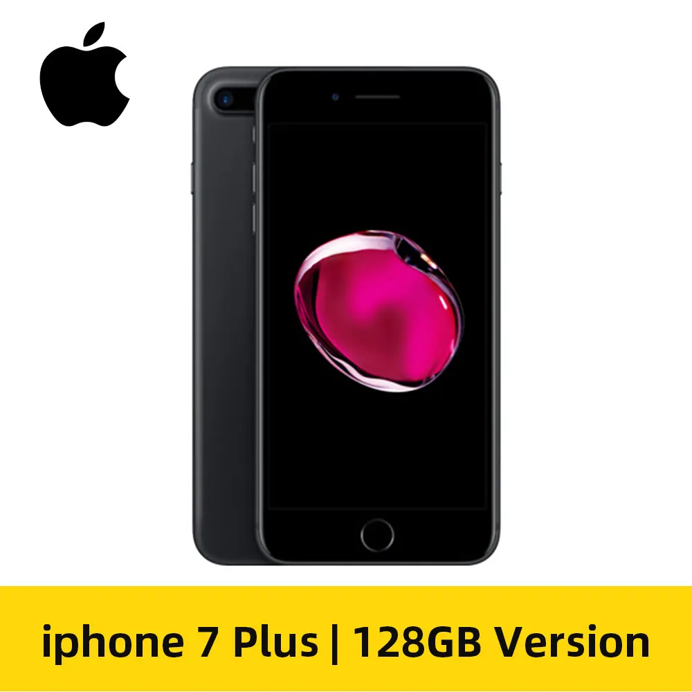 128GB Gray Apple iPhone 7 Plus, 3 Гб оперативной памяти, Оперативная память 32/128 ГБ IOS мобильного телефона 12.0MP Камера Quad-Core отпечатков пальцев LTE смартфон(99 - Цвет: 128GB Gray