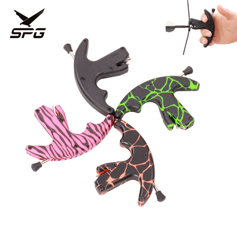 

3 Finger Strong Plastic Archery Release Aid Compound Bow Release Suit Right and Left Hand User for Archery Hunting Shooting