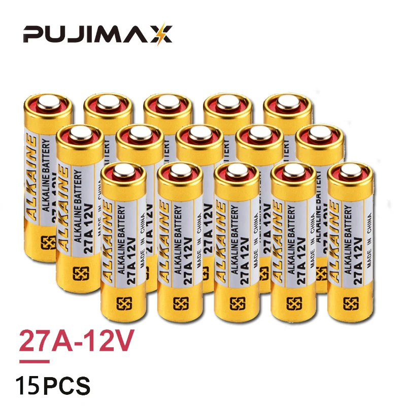 PUJIMAX 15 шт. щелочная батарея Новинка 12 В A27 27A ультра Щелочная одноразовая для