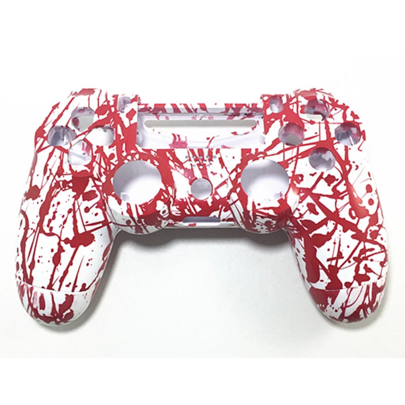 PS4 V1 пользовательский корпус Корпус Передняя и черная верхняя Замена чехол для Sony Playstation 4 PS 4 контроллер геймпад Ремонт