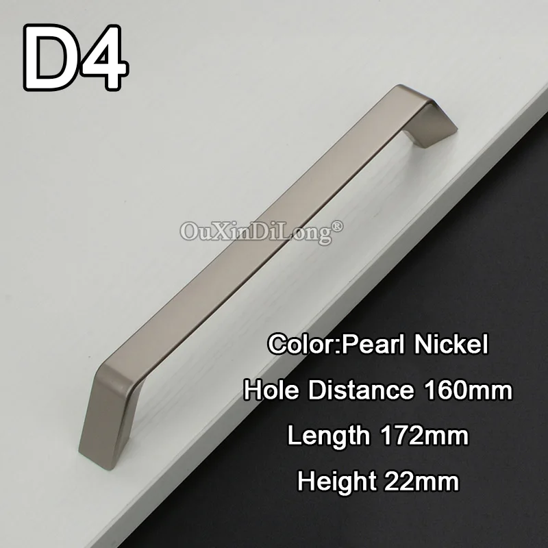 D4 Elegant Designed 10PCS European Solid Kitchen Cabinet Door Handles Cupboard Wardrobe Drawer TV Cabinet Pulls Handles& Knobs - Цвет: D4