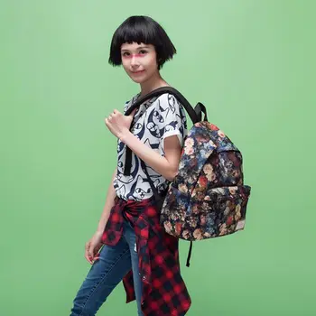 

Women Girls Floral Backpack Laptop Backpack Shool Bookbag Travel Casual Daypack