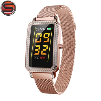 

G68 Women Lady Fashion Smart Band Heart Rate Blood Pressure Monitoring Calorie Fitness Tracker Waterproof Call Reminder Bracelet