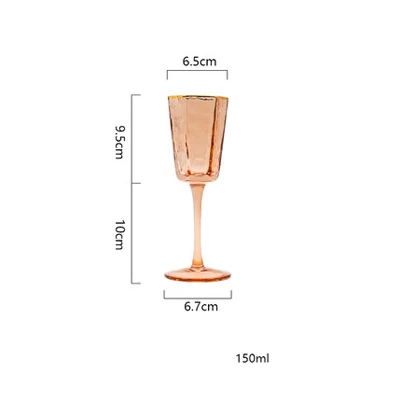 150ml 2pcs 2 шт бессвинцовые хрустальные бокалы шампанского барная посуда виски Рюмка для коньяка вечерние принадлежности бокалы для вина посуда для напитков - Цвет: 150ml 2pcs