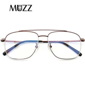 

MUZZ Pure Titanium Eyeglasses Frame Men Ultralight Retro Prescription Glasses Square Myopia optical glasses frame Eyewear frame