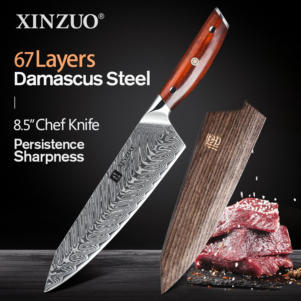 XINZUO 8 5 &quotдюймовый нож шеф повара кухонные ножи бренд японский