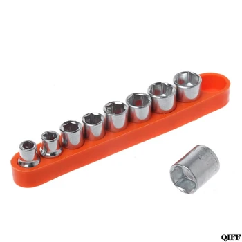 

9Pcs/Set Wrench Hexagon Head DIY Fix Repair Hand Tool 5-13mm Socket Adapter Set Home Auto Car Bicycle A5YD
