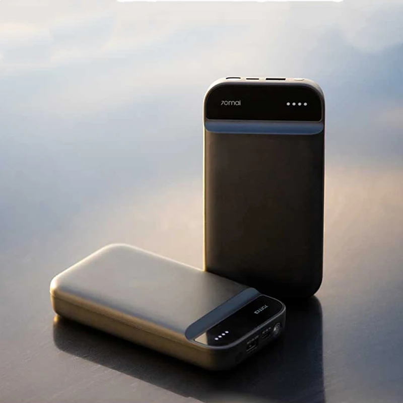 Tanie Xiaomi 70mai urządzenie do awaryjnego uruchamiania 70Mai urządzenie do uruchamiania awaryjnego samochodu 11100mAh power bank baterii z torbą awaryjny akumulator samochodowy