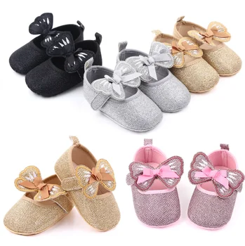 

Butterfly Princess Baby Girls Shoes Summer Crown Anti-slip Baby Girls Shoes Sneaker Prewalker Patchwork First Walkers 0-18M